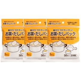 Art Nap Tea and Dashi Pack, Large, 32 Pieces, Set of 3, 4.3 x 0.04 x 4.1 inches (11 x 0.1 x 10.5 cm), Made in Japan