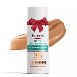 Eucerin Sun Tinted Mineral Sunscreen SPF 35 Lightweight Hypoallergenic Face L...
