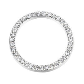 VOSAREA Car Engine Start Stop Button Ring Crystal Bling Rhinestone Car Accessories (White)