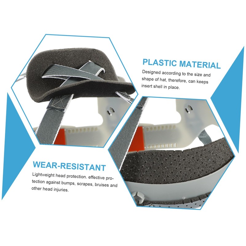 Angoily Safety Helmet Lining, 2 Pieces Helmet Lining, Hat, Bump
