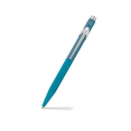 Caran d'Ache Ballpoint pen 849 Paul Smith Cyan/Steel, black M refill, in slimpack