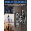 MeBantoo 90/180 Degree Flip Barn Door Lock, Protect Privacy -