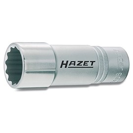 HAZET 900TZ-27 85 mm 12-Point Traction Profile Socket - Chrome-Plated/Polished