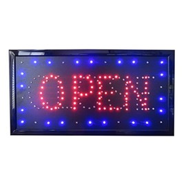 19x10 Neon Sign LED Lighting - Single Switch: Power for Business Identification by Tripact Inc - Open