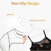 ‌Stainless Steel Heavy Duty Hangers - Non-Slip Rubber Coated, Space