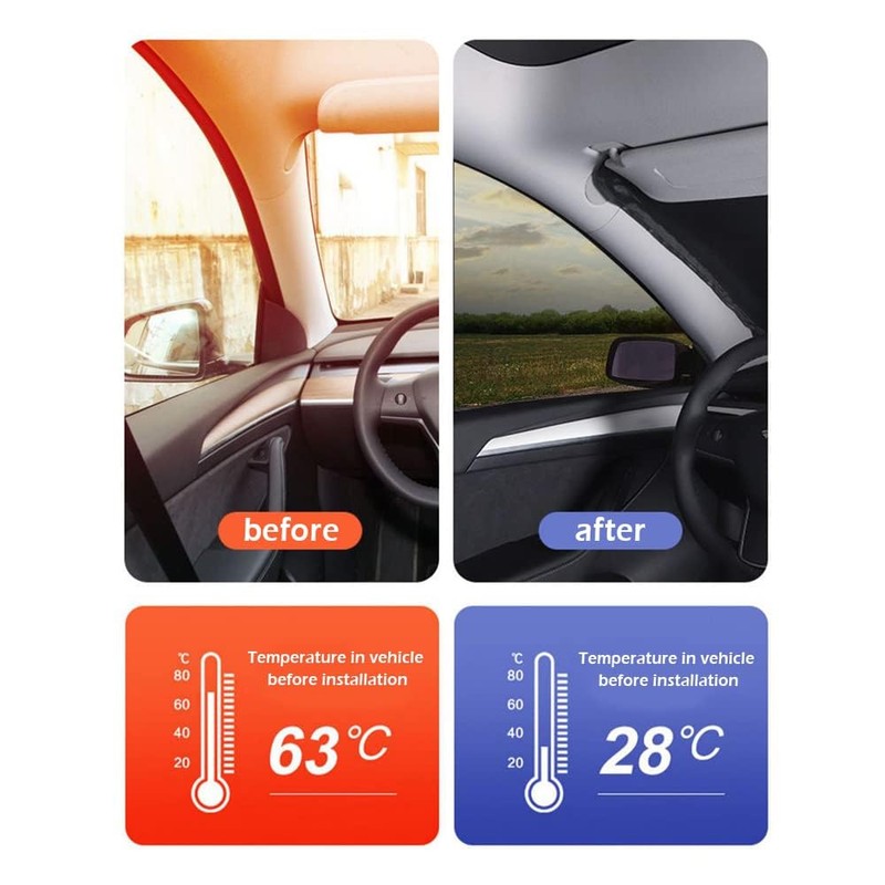 Sun Protection Car Windscreen Cover Summer Foldable Car Windscreen Sun
