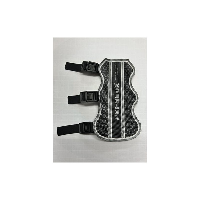ASD Archery Arm Guard. Single, 3 strap. Grey. 18cm x