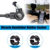 NICENEEDED 8 Pcs Black Bicycle Gasket Adapter, Handlebar Rubber Gaskets,