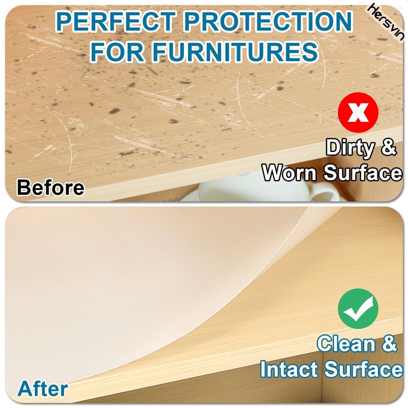 Hersvin Shelf Liners 24 in x 20 ft Drawer Mats