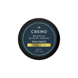 Cremo Beard & Scruff Cream, Palo Santo (Reserve Collection), 4 oz - Soothe Beard Itch, Condition and Offer Light-Hold Styling for Stubble and Scruff (Product Packaging May Vary)