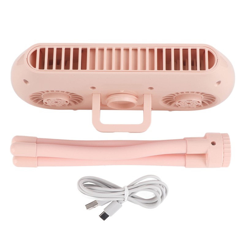 Mini Handheld Stroller Fan DC5V 4 Levels Adjustment USB Rechargeable