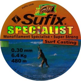 Sufix Specialist Surf 0.30 mm 6,4kg 480 M Monofilament Fishing Line