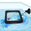 Fish Feeding Ring, Fish Safe Floating Food Feeder Circle Blue,