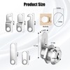 Dalephoric Pack of 2 Letterbox Lock, 16 mm, Locker Lock