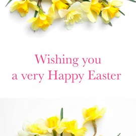 Lola Design - Happy Easter Card - Blank Cards and Envelopes - Single Duckling Card