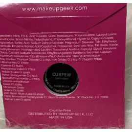 Eyeshadow Makeup Geek “CURFEW”  Matte  Pressed Powder Single Round Pan EyeShadow