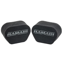 Ramair Filters MS-006 - 2x Twin Inlet Carb Sock Air Filter,BLACK