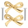 NUOBESTY Cabinet Handle, 2pcs Dresser Pulls Bowknot Cabinet Knobs Bow