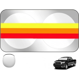 Tricolor Windshield Sunshade Foldable Sunshade 63 x 33.5 inches Fits Tacoma Tundra Sequoia Trucks and Other Accessories Block UV Rays