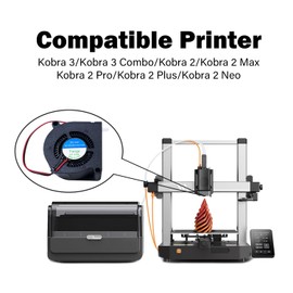 RugooSpink Pack of 2 Kobra 3 Fan 5020 24 V Hotend Heatsink Axial Fan for Kobra 2 / Kobra 2 Max / Kobra 2 Pro / Kobra 2 Plus / Kobra 2 Neo