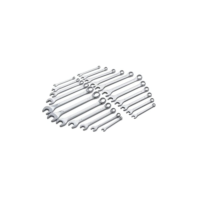 Titan Tools 17398 22-Piece SAE & Metric Combination Wrench Set
