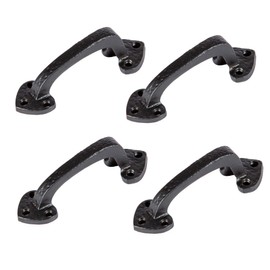 Hammer and Tongs - Rustic Arrowhead Door Handle - H100mm - Black - Pack of 4