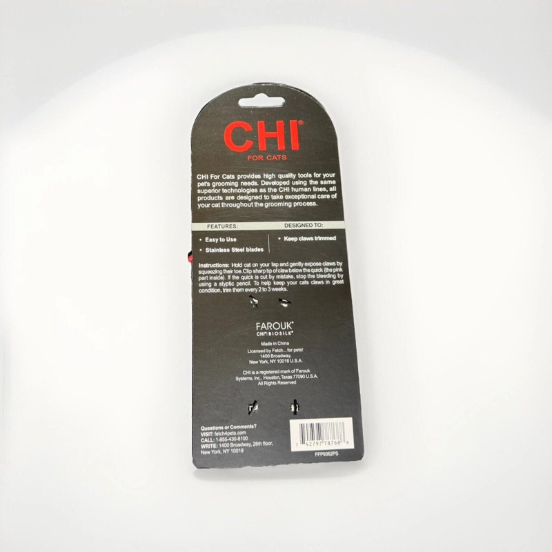 CHI for cats nail scissors, easy grip & use