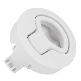 Kuuleyn Flush Pull Latch, Hatch Latch Lock, Plastic Flush Pull Hatch Latch Slam Latch for RV Marine Boat RV White 2.4in(White)