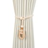 TMAOMU 2 Pack Wooden Curtain Tiebacks - Animal Shaped Hand