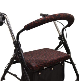 Spring Seaon Unisex Rollator Walker Seat and Backrest Rollbar Covers Universal Soft Rollat...