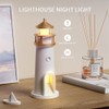 Aohcae Lighthouse Decoration, LED Moonlight Lamp with Remote Control, Night