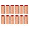 PATIKIL Copper Fittings 8mm Inner Diameter Copper Coupling Fittings 12pcs