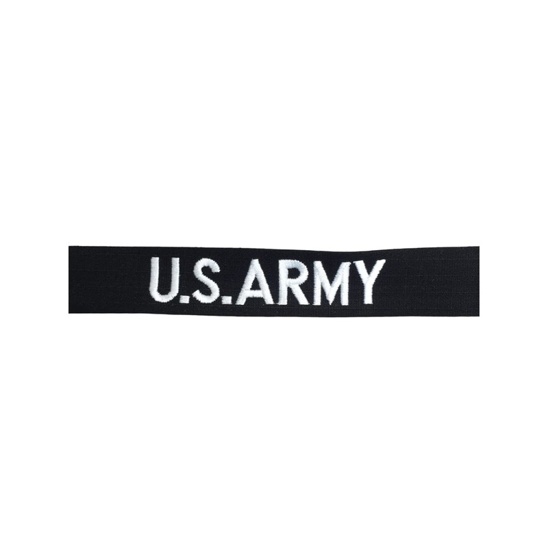 Black Name Tape, Sew on, Custom Uniform Military Name Tape