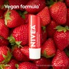 NIVEA Strawberry Lip Care, Red Tinted Lip Balm Pack with
