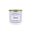 Purely Home Indigo Blue Polka Dots Decaf Storage Canister -