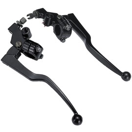 ROOOCYY Universal Motorcycle Handle Brake Clutch Lever Set 22.2mm 7/8" Master Cylinder for Bike