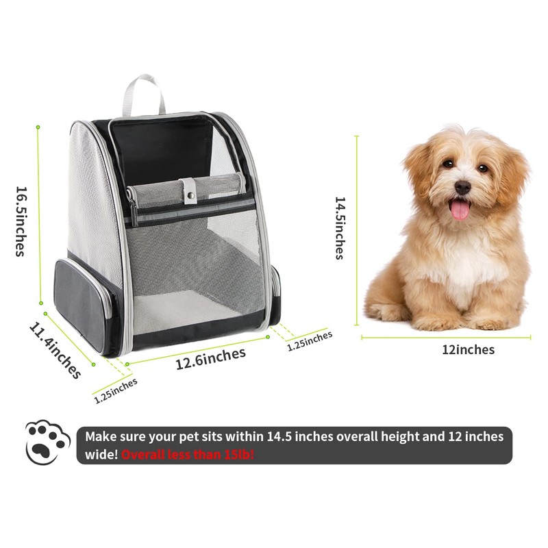 Texsens Innovative Traveler Bubble Backpack Pet Carriers for Cats and