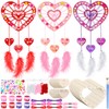 Wovnet 12 Sets Mother's Day Heart Dream Catchers Kit Heart