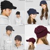 Zaction Knit Hat with Brim Hat Newsboy Autumn Winter Knit