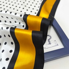 FONYVE 100% Mulberry Silk Scarf for Hair - 27" Square Head Scarf for Women - Lightweight Neck Scarf with Gift Packed