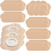 50pcs Disposable Castor Oil Packs, Flower Style, Skin Color