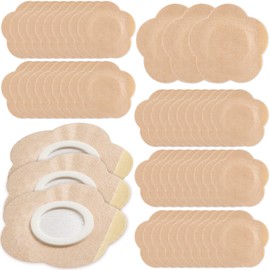 50pcs Disposable Castor Oil Packs, Flower Style, Skin Color