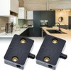 2Pcs Black Cabinet Lamp Switch, 12V 24V 110V Automatic Door