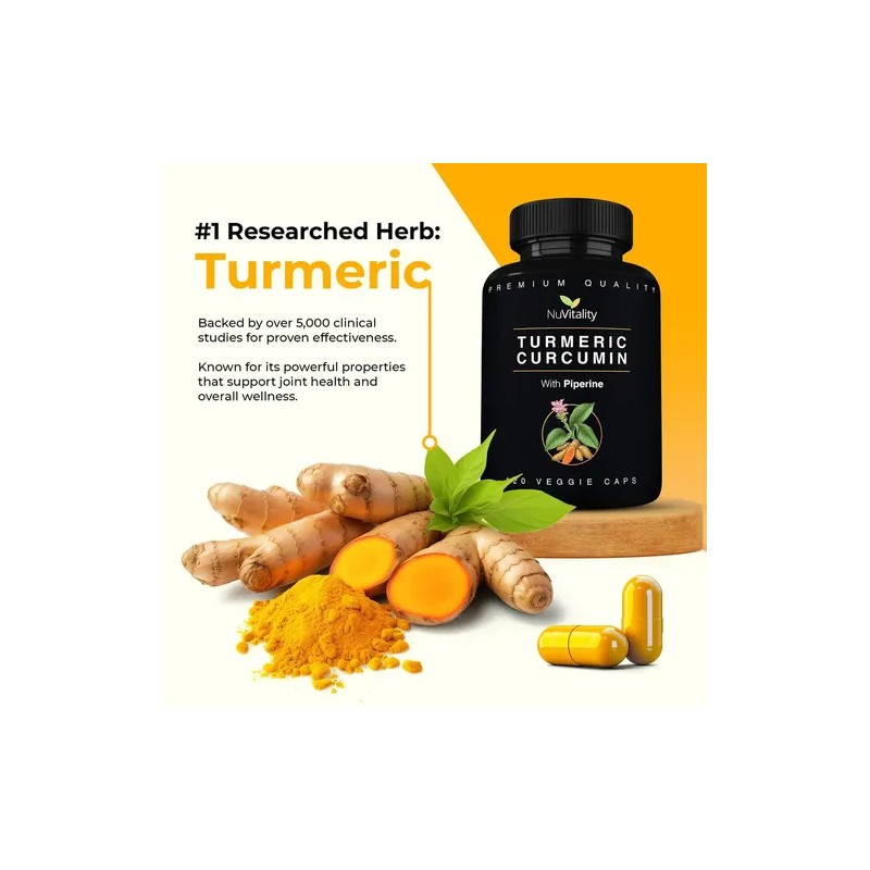 Turmeric Curcumin With Piperine (black Pepper Extract) - 120
