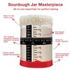 Complete Sourdough Starter Kit with 34oz Glass Jar, Digital Scale,
