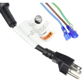 ProTeam 100641 Cord, Pigtail 3 Wire, w/Nut & Washer in Grommet , Black