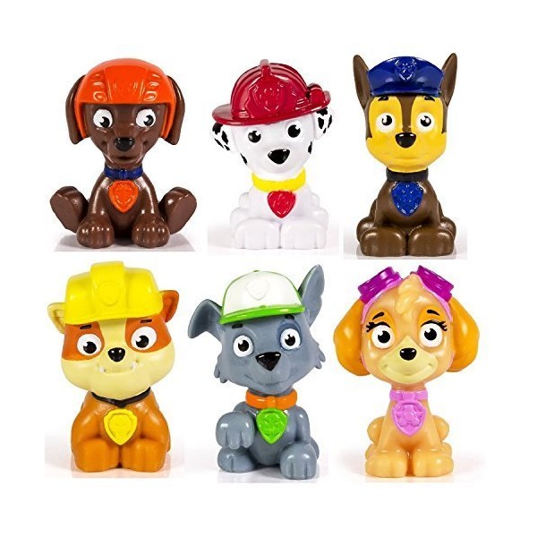 Kids Paw Patrol Mini Figures Set of 6 - Rocky,
