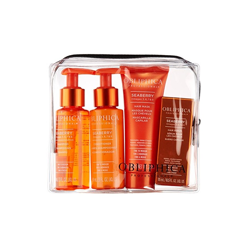 Obliphica Professional Seaberry - Kit de viaje fino a mediano