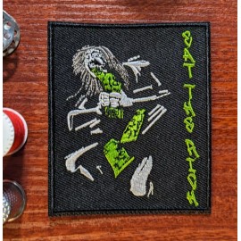 Unbranded Eat The Rich Patch Politics Slogan Goya Inspired Punk  Embroidered Iron On 3x3"