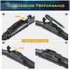 Windshield Wiper Replacement for, Blade Wiper 20" + 20" Front